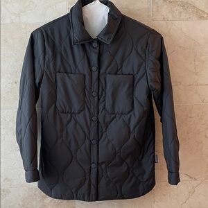 Black Quilted Thermolite Jacket, H&M US Size 12